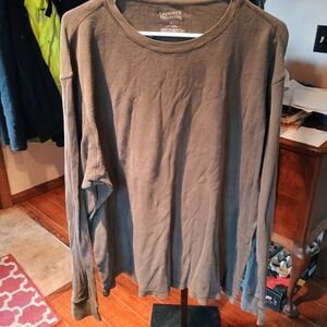 Men's Olive Long Sleeve Shirt